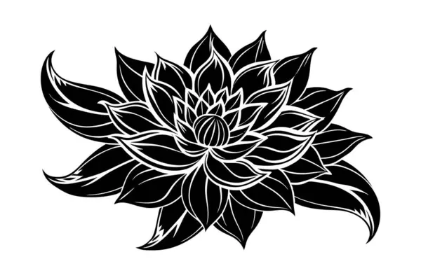 Tek bir tanecik, tek bir desenli çiçek deseni ve zarif akış çizgileri..