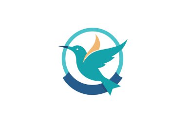 Eğitici amaçlar için bir tomarı okuyan sinekkuşunun detaylı bir çizimi.