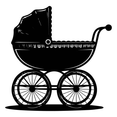 Klasik klasik bebek arabası ya da geniş tekerlekli silueti.