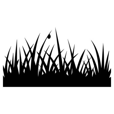 Detaylı bir çim silueti, doğa temalı tasarımlar, manzara çizimleri ya da sanatınıza biraz gerçekçilik katmak için mükemmel. Kolay ölçekleme için vektör biçimi.