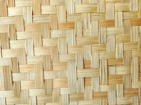Geleneksel bambu dokusunun yakın çekimi. Çevre dostu ürün ambalajlama, sürdürülebilir markalaşma ve organik tasarım projeleri için mükemmel doğal arka plan