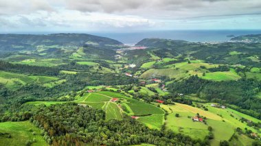Okyanusla buluşan yemyeşil tepelerin çarpıcı manzarası inanılmaz doğal güzellikler ve huzur dolu manzaralar sergiliyor.