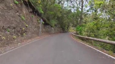 Yeşillik ve kaya oluşumlarıyla dolu, maceraperest dürtüler için mükemmel manzaralı dolambaçlı yolu keşfedin..