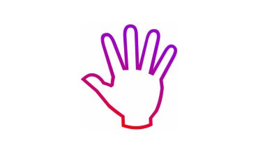 Palm simgesi. vektör çizim