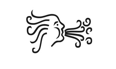 Doğa ve ekoloji logosunun vektör tasarımı. Doğa ve çevre stok vektör illüstrasyonu.