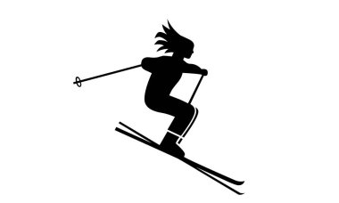 Kayakçının vektör illüstrasyonu