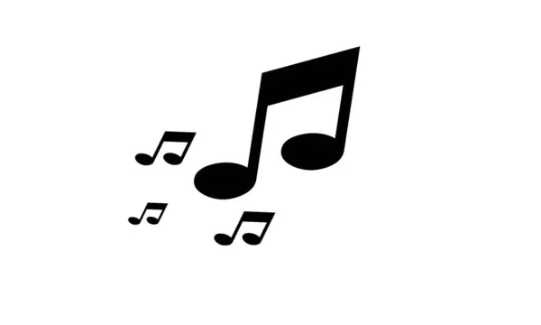 Müzik Notası Simge Vektörü illüstrasyon tasarımı