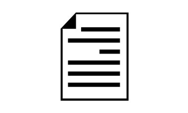 belge web simgesi, vektör illüstrasyonu