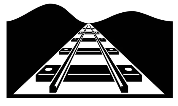 Dağlı siyah beyaz simge