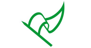 Tüy ilüstrasyon şablon vektör simgesi