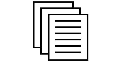 belge simgesi vektör illüstrasyonu