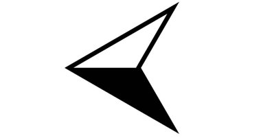 Ok ucu ince çizgi simgesinden aşağı doğru