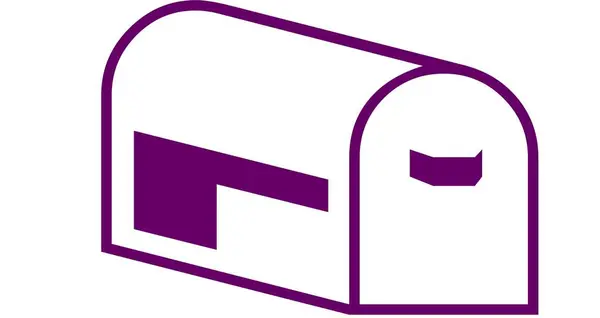 Açık kapı simgesi olan kutu. Ağ için açık kapı vektör simgesinin özet çizimi