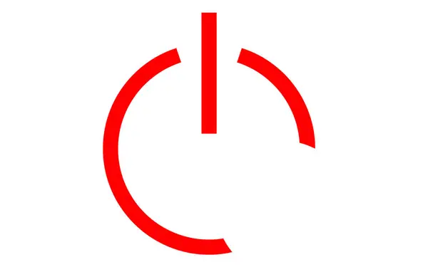 İşaretin kırmızı vektör simgesi