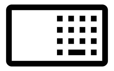 calendar icon, line style