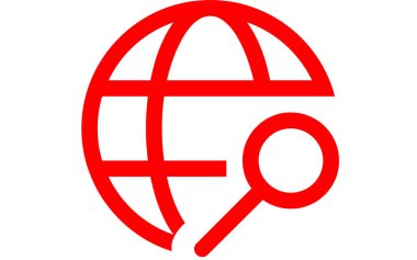 dünya simgesi, vektör illüstrasyon tasarımı