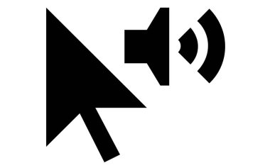 ses simgesi vektör illüstrasyonu