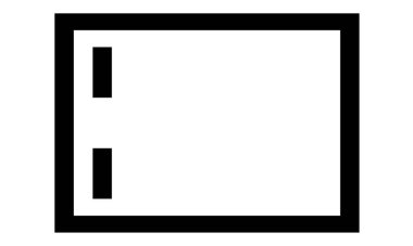 pil vektör simgesi siyah