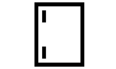 bina simgesi beyaz arkaplanda izole edildi, vektör illüstrasyonu