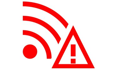 wi fi sinyal vektör çizimi