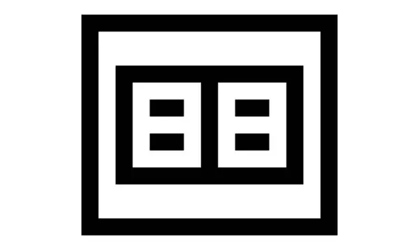 pencere vektör illüstrasyonu siyah