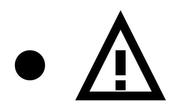 uyarı vektörü simgesi siyah