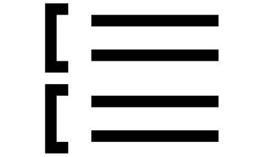 ana hat biçiminde kod kod harfi simgesi