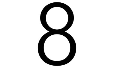 beyaz zemin üzerinde dokuz numara