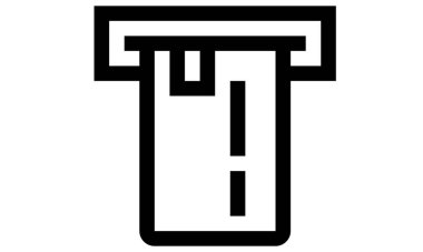 İnşaat ikonu vektörü. İnce çizgi işareti. izole edilmiş sınır sembolü çizimi