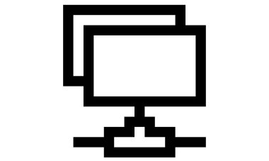 Bilgisayar simge Vektör illüstrasyonunu göster