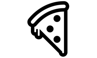 pizza dilimi vektör simgesi
