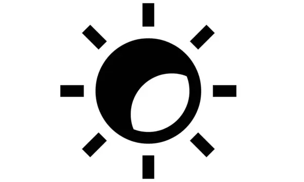 Güneşin vektör çizimi