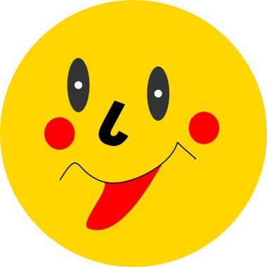 Gülümse ikon vektör illüstrasyonu