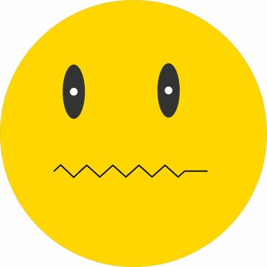 filedoutline biçiminde kızgın yüz emoji simgesi