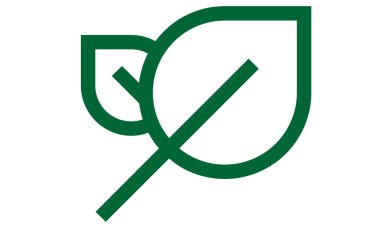 yeşil ağaç yaprağı vektör tasarımı çizimi