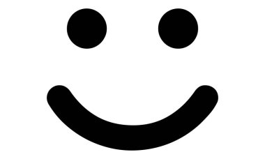 Gülen yüz vektör illüstrasyonu