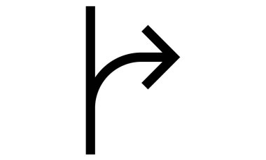 ok simgesi vektör illüstrasyonu