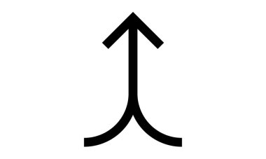 ok simgesi, vektör illüstrasyonu