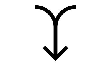 ok simgesi vektör illüstrasyonu