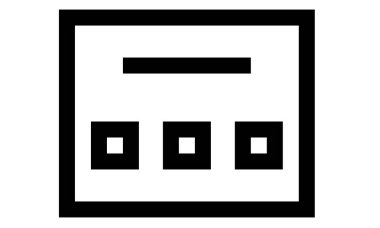 Mobilya simgesinin vektör illüstrasyonu