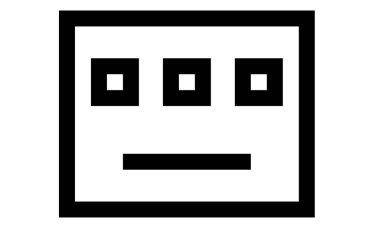 face emoticon simgesi, vektör illüstrasyon tasarımı