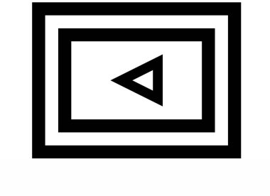 Modern bir simgenin vektör illüstrasyonu