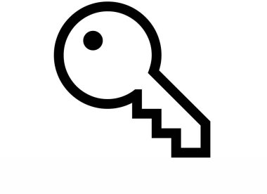 anahtar simgesi, vektör illüstrasyonu