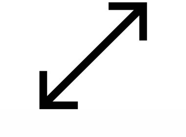 ok vektör Glifler simgesi