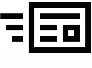 kutu gönderme simgesi ana hatları biçiminde