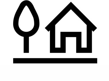 ev vektör illüstrasyonu siyah