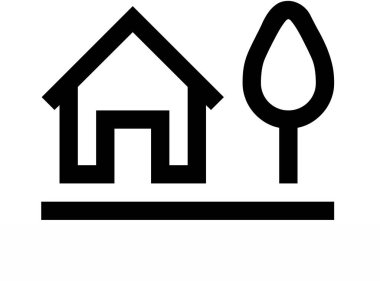 ev simgesi vektör illüstrasyonu