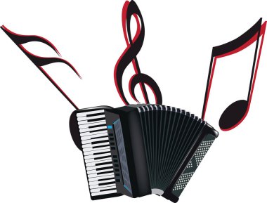notalı akordeon müzik aleti