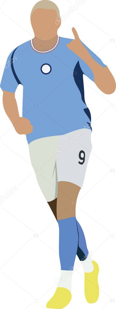 Manchester City football team match shirt