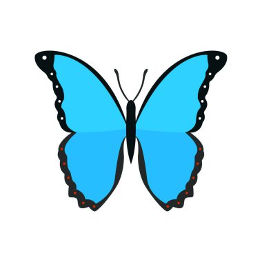 Kelebek emoji sembolü işaret simgesi çizimi